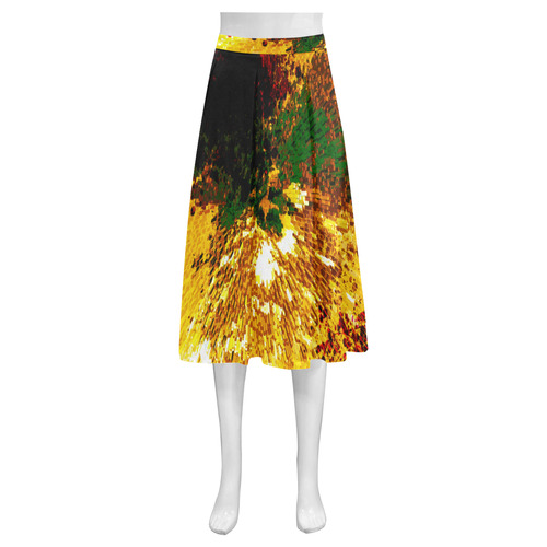 explosive Mnemosyne Women's Crepe Skirt (Model D16)