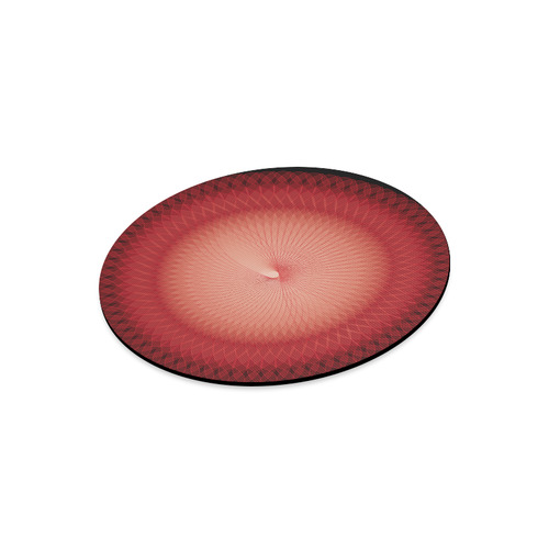 Red Plafond Round Mousepad