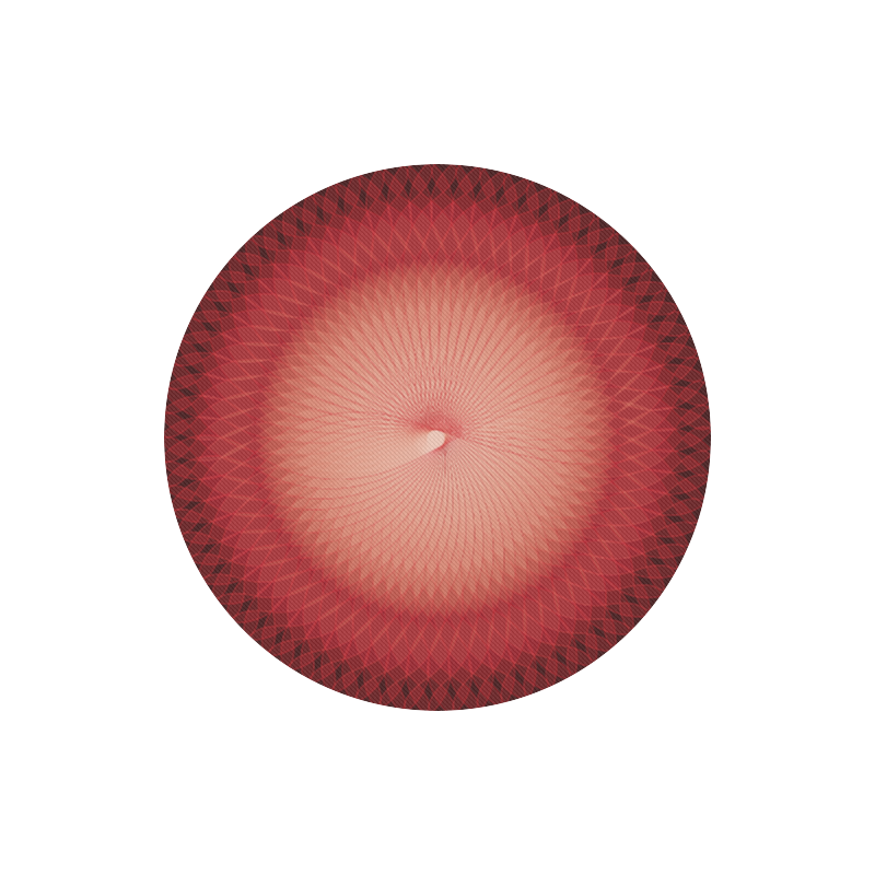 Red Plafond Round Mousepad