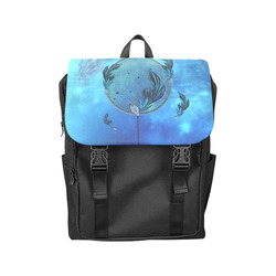 Dreamcatcher, blue colors Casual Shoulders Backpack (Model 1623)