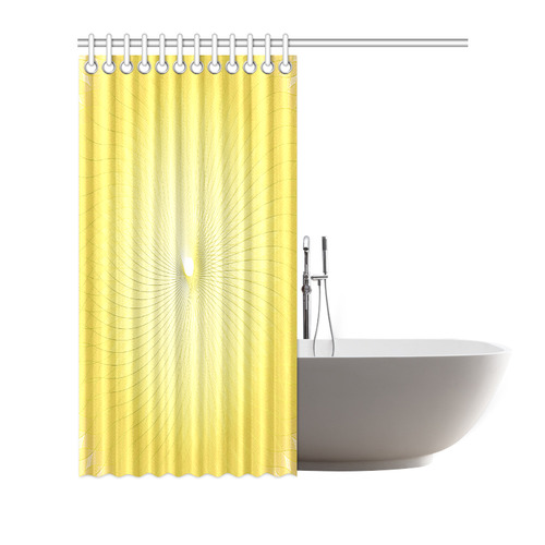 Yellow Plafond Shower Curtain 72"x72"