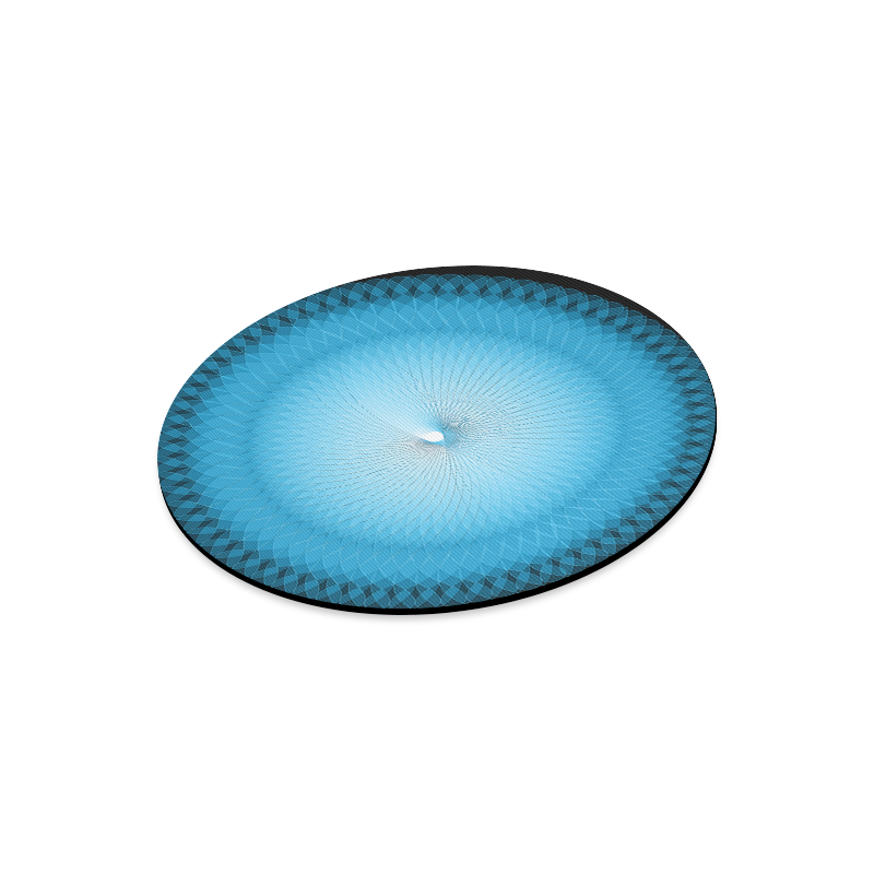 Light Blue Plafond Round Mousepad