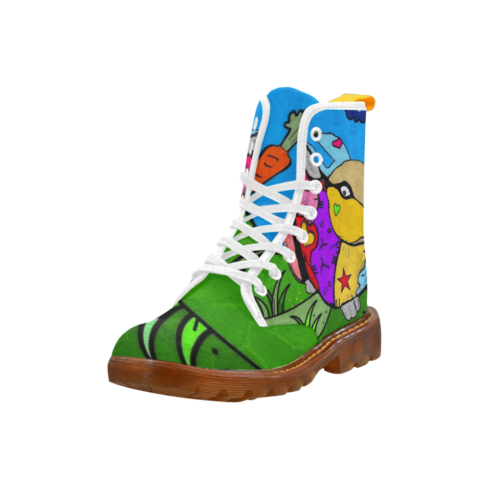 Rabbit Popart by Nico Bielow Martin Boots For Women Model 1203H