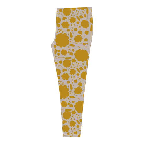 spring flower yellow Cassandra Women's Leggings (Model L01)