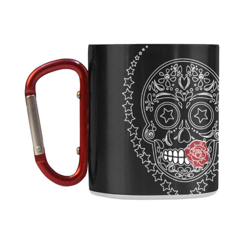 Sugar Skull Red Rose Classic Insulated Mug(10.3OZ)