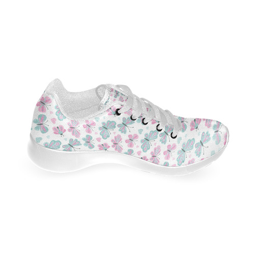 Cute Pastel Butterflies Women’s Running Shoes (Model 020)