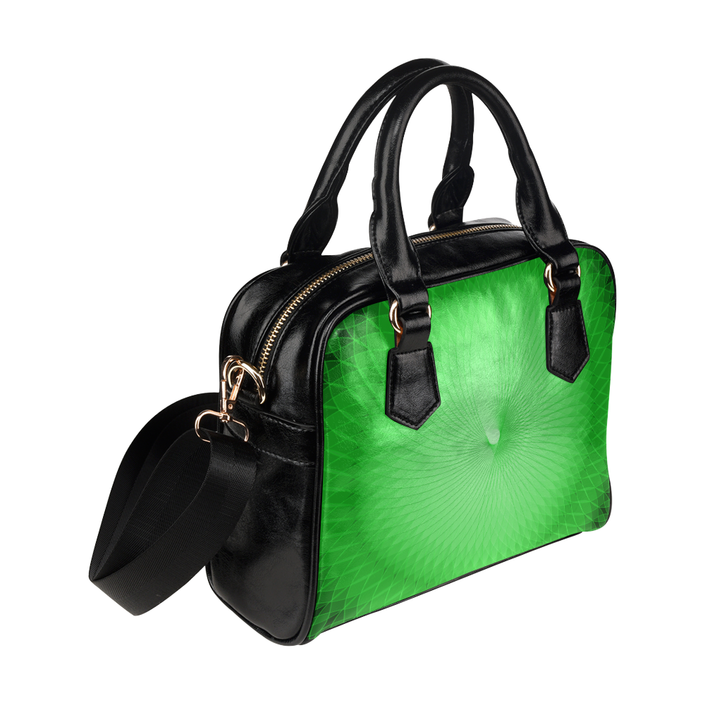 Green Plafond Shoulder Handbag (Model 1634)