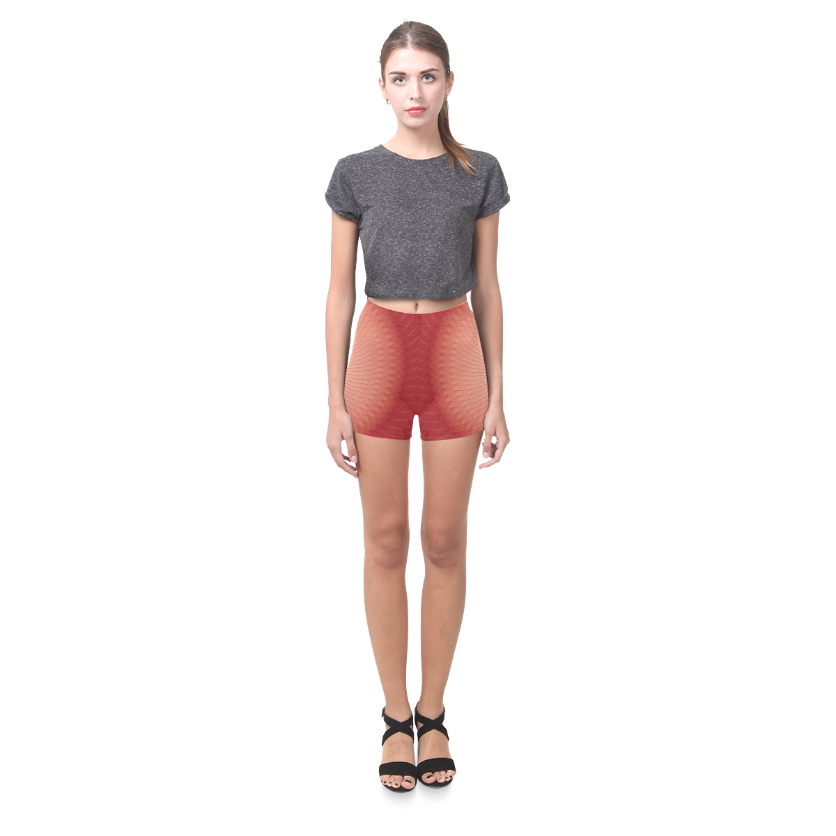Red Plafond Briseis Skinny Shorts (Model L04)