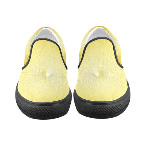 Yellow Plafond Slip-on Canvas Shoes for Kid (Model 019)