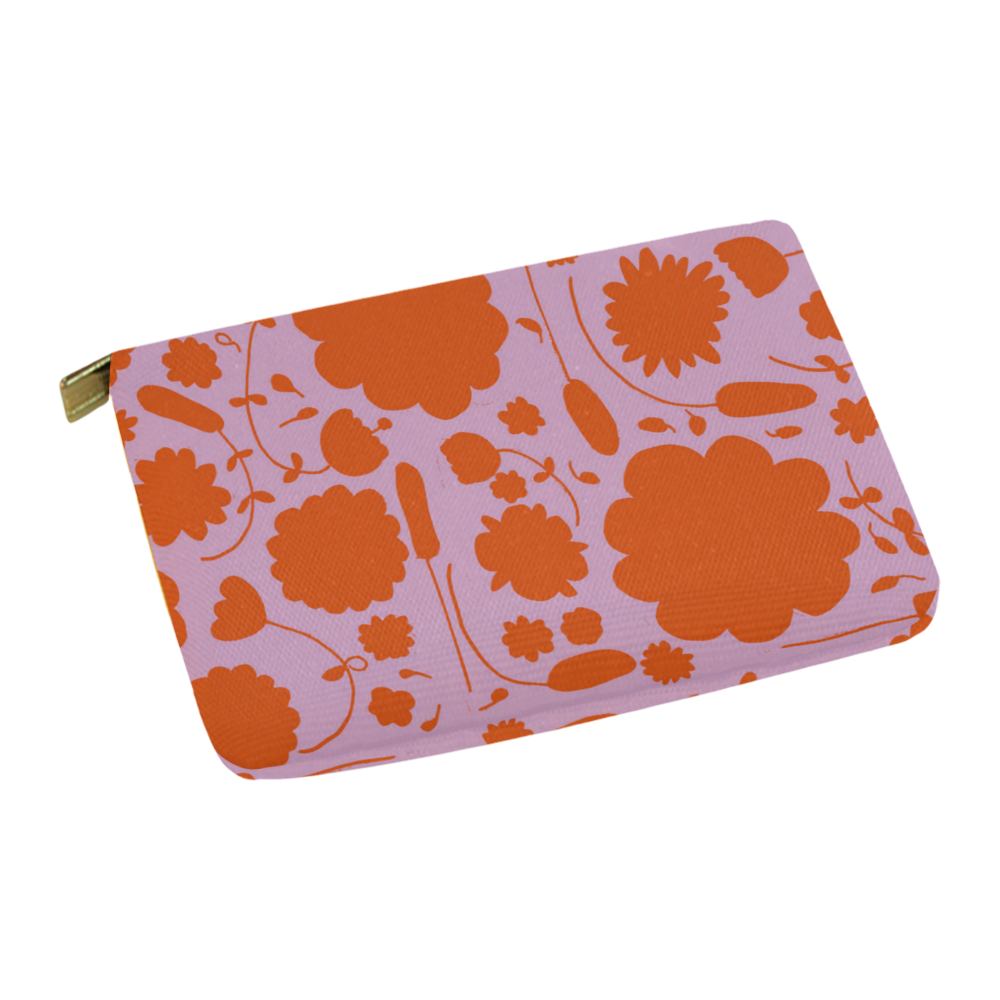 spring flower orange Carry-All Pouch 12.5''x8.5''