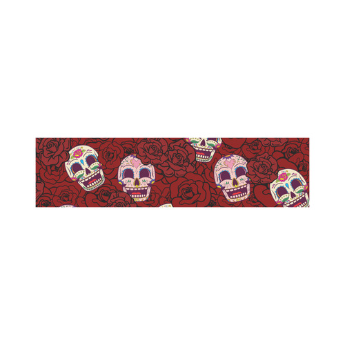 Rose Sugar Skull Cosmetic Bag/Large (Model 1658)