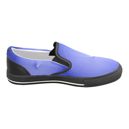 Blue Plafond Slip-on Canvas Shoes for Kid (Model 019)