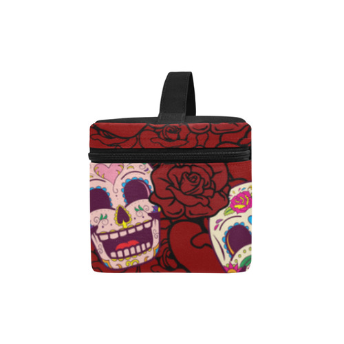 Rose Sugar Skull Cosmetic Bag/Large (Model 1658)