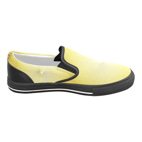 Yellow Plafond Slip-on Canvas Shoes for Kid (Model 019)