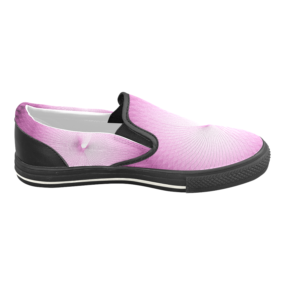 Pink Plafond Slip-on Canvas Shoes for Kid (Model 019)