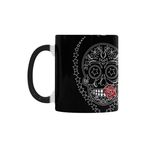 Sugar Skull Red Rose Custom Morphing Mug