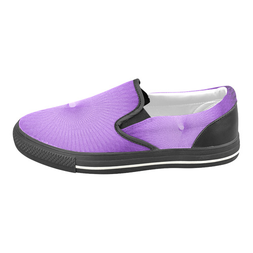 Lilac Plafond Slip-on Canvas Shoes for Kid (Model 019)