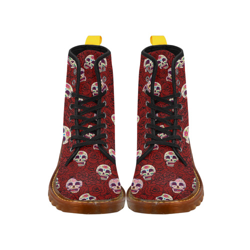 Rose Sugar Skull Martin Boots For Men Model 1203H