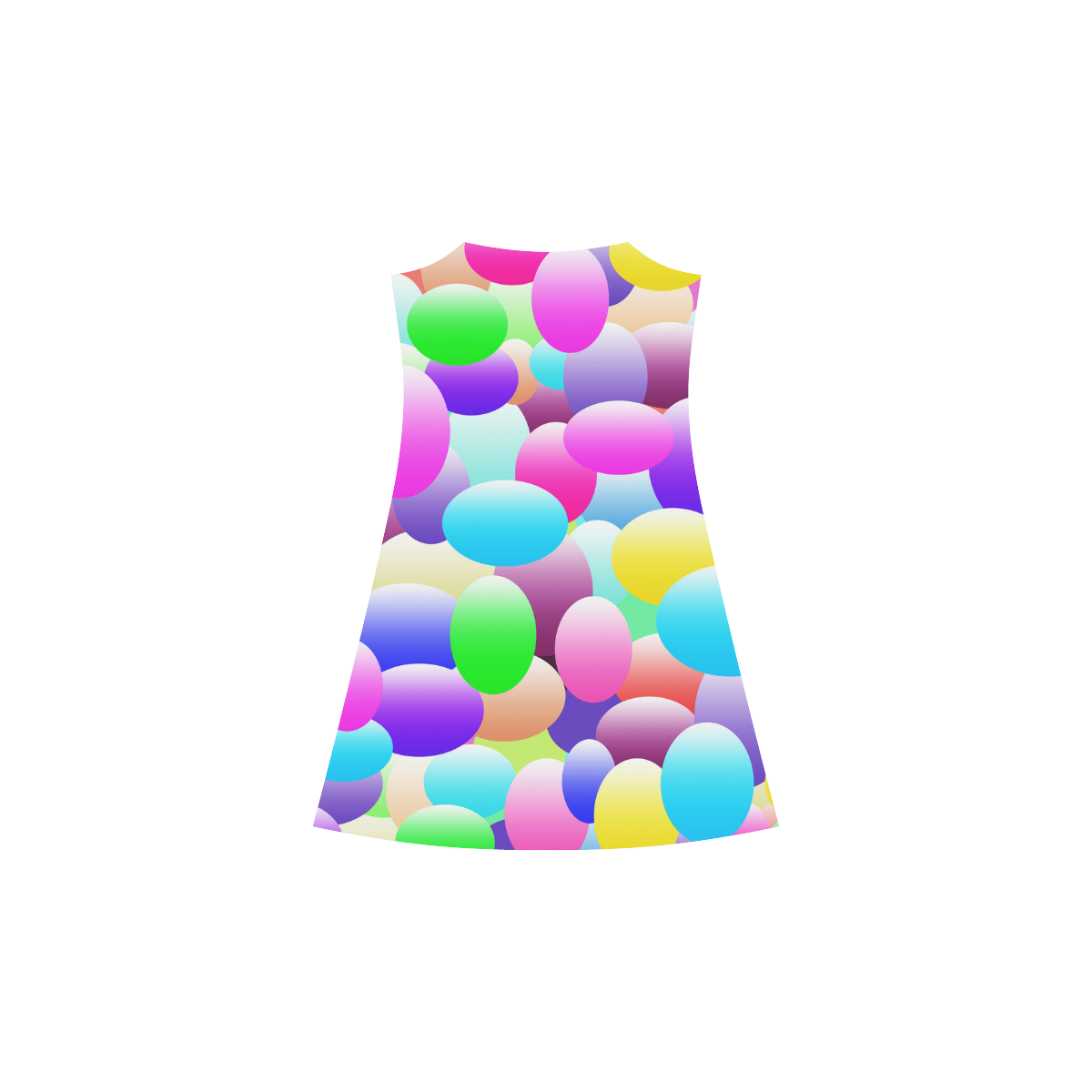 Bubble Eggs Dark Alcestis Slip Dress (Model D05)