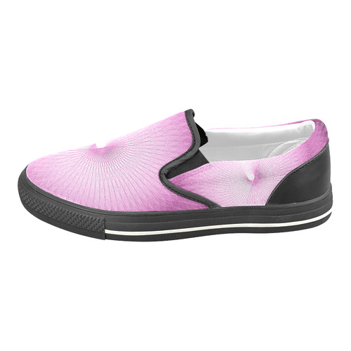 Pink Plafond Slip-on Canvas Shoes for Kid (Model 019)