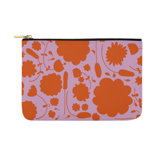 spring flower orange Carry-All Pouch 12.5''x8.5''