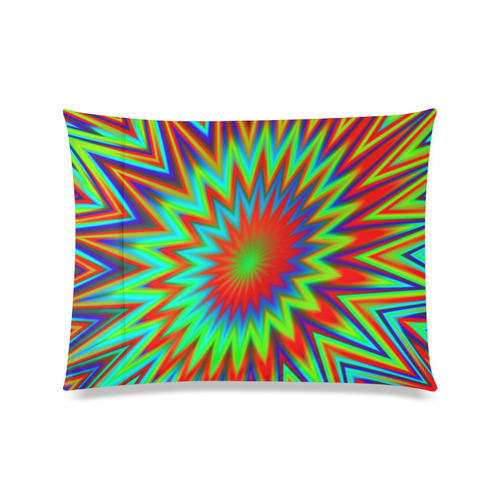 Colorful Comic Book Explosion Custom Zippered Pillow Case 20"x26"(Twin Sides)