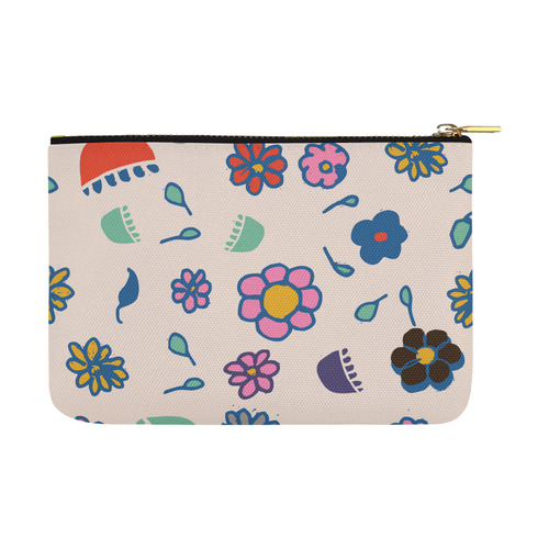 flower cream multi Carry-All Pouch 12.5''x8.5''