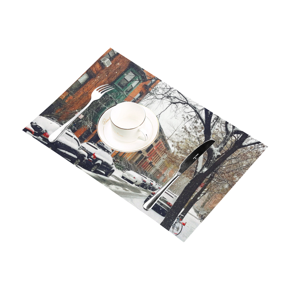 Brooklyn Snow SHowers Placemat 12’’ x 18’’ (Four Pieces)
