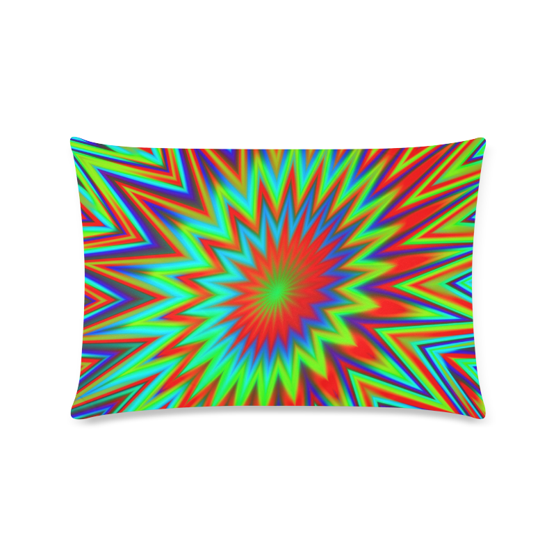 Colourful Comic Book Explosion Custom Zippered Pillow Case 16"x24"(Twin Sides)