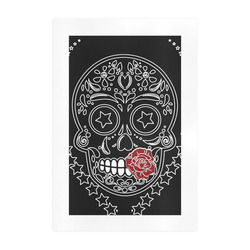 Sugar Skull Red Rose Art Print 19‘’x28‘’