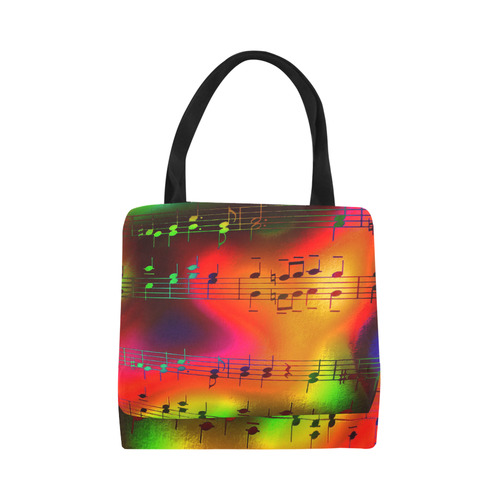Music, colorful and cheerful C by JamColors Canvas Tote Bag (Model 1657)