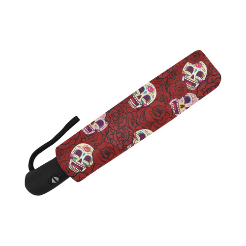 Rose Sugar Skull Auto-Foldable Umbrella (Model U04)