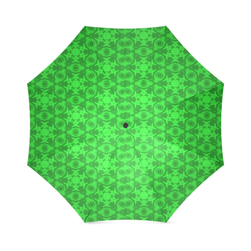 Greenery Kaleidoscope Foldable Umbrella (Model U01)