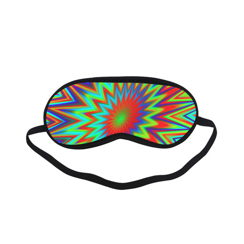 Red Yellow Blue Green Retro Psychedelic Explosion Of Colour Sleeping Mask