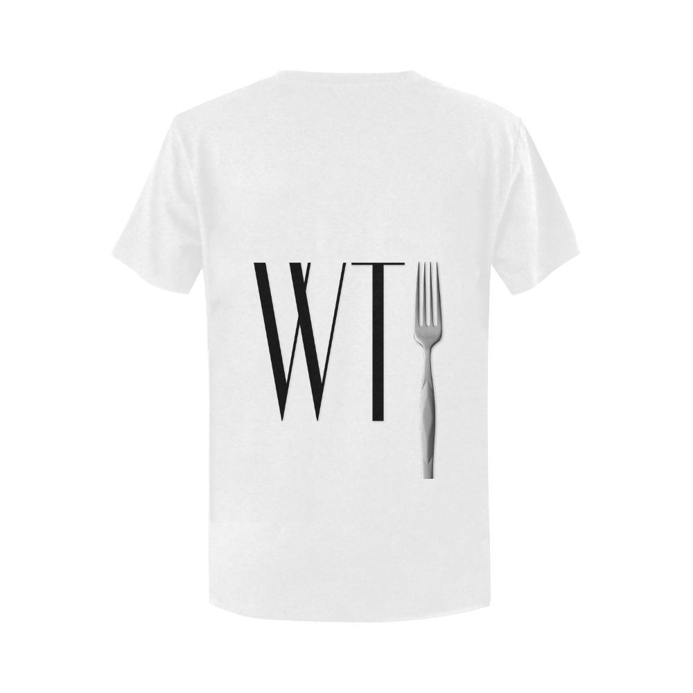 Funny WTF WTFork Women's T-Shirt in USA Size (Two Sides Printing)