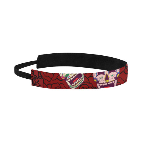 Rose Sugar Skull Sports Headband