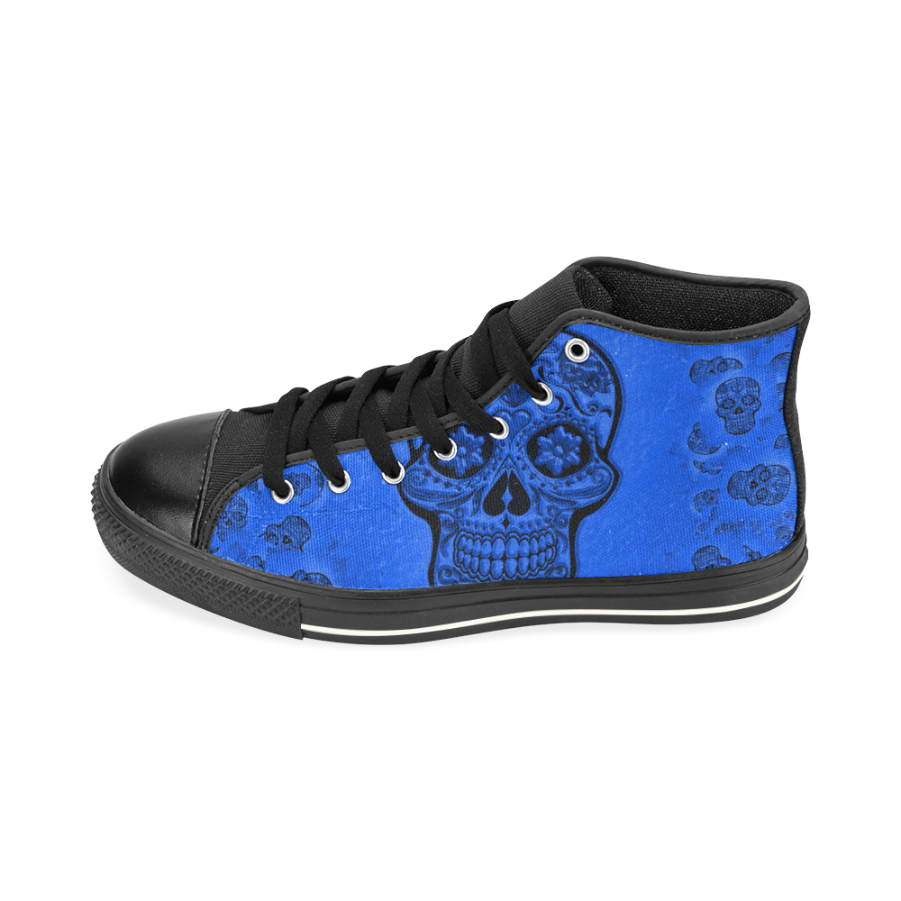 Skull20170260_by_JAMColors High Top Canvas Women's Shoes/Large Size (Model 017)