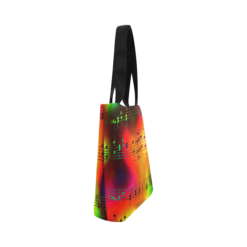 Music, colorful and cheerful C by JamColors Canvas Tote Bag (Model 1657)