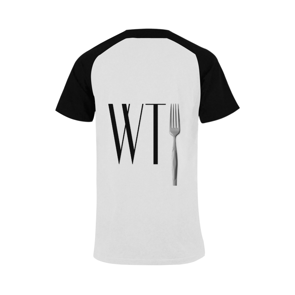 Funny WTF WTFork Men's Raglan T-shirt Big Size (USA Size) (Model T11)
