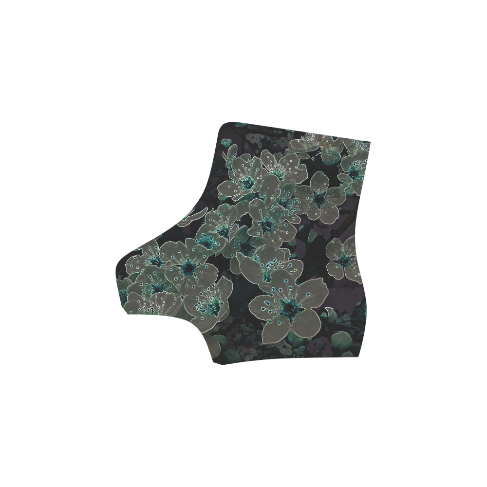Glowing Flowers in the dark C by JamColors Martin Boots For Women Model 1203H