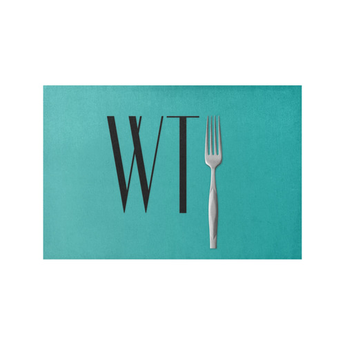 Funny WTF WTFork Placemat 12’’ x 18’’ (Set of 4)