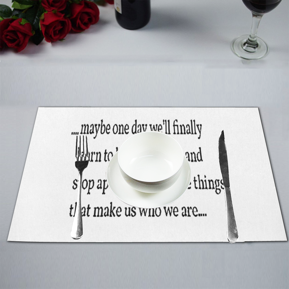 LOVE YOURSELF Placemat 12’’ x 18’’ (Set of 6)