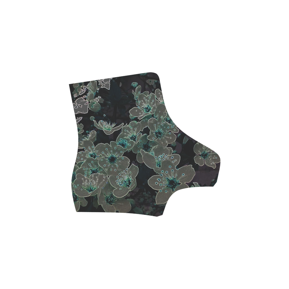 Glowing Flowers in the dark C by JamColors Martin Boots For Women Model 1203H