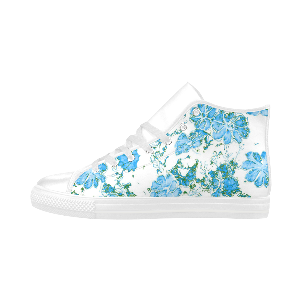 floral dreams 12 E by JamColors Aquila High Top Microfiber Leather Women's Shoes (Model 032)