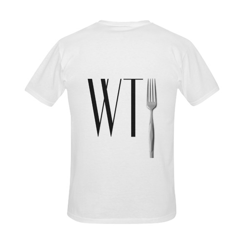 Funny WTF WTFork Men's Slim Fit T-shirt (Model T13)