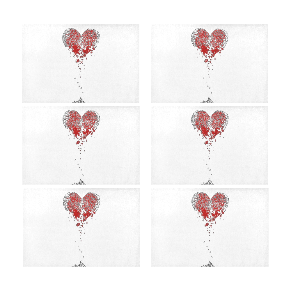 HEARTBROKEN Placemat 12’’ x 18’’ (Set of 6)