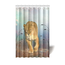 Wonderful lioness Shower Curtain 48"x72"