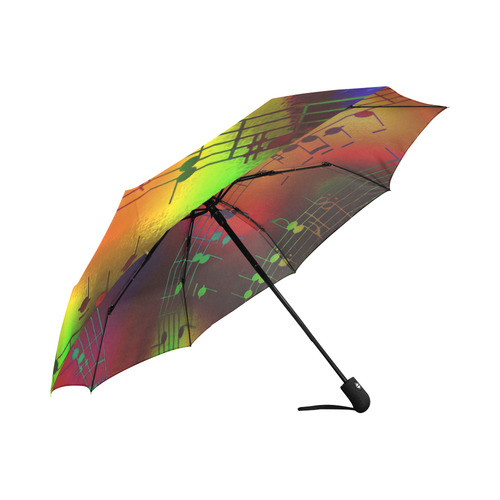 Music, colorful and cheerful C by JamColors Auto-Foldable Umbrella (Model U04)