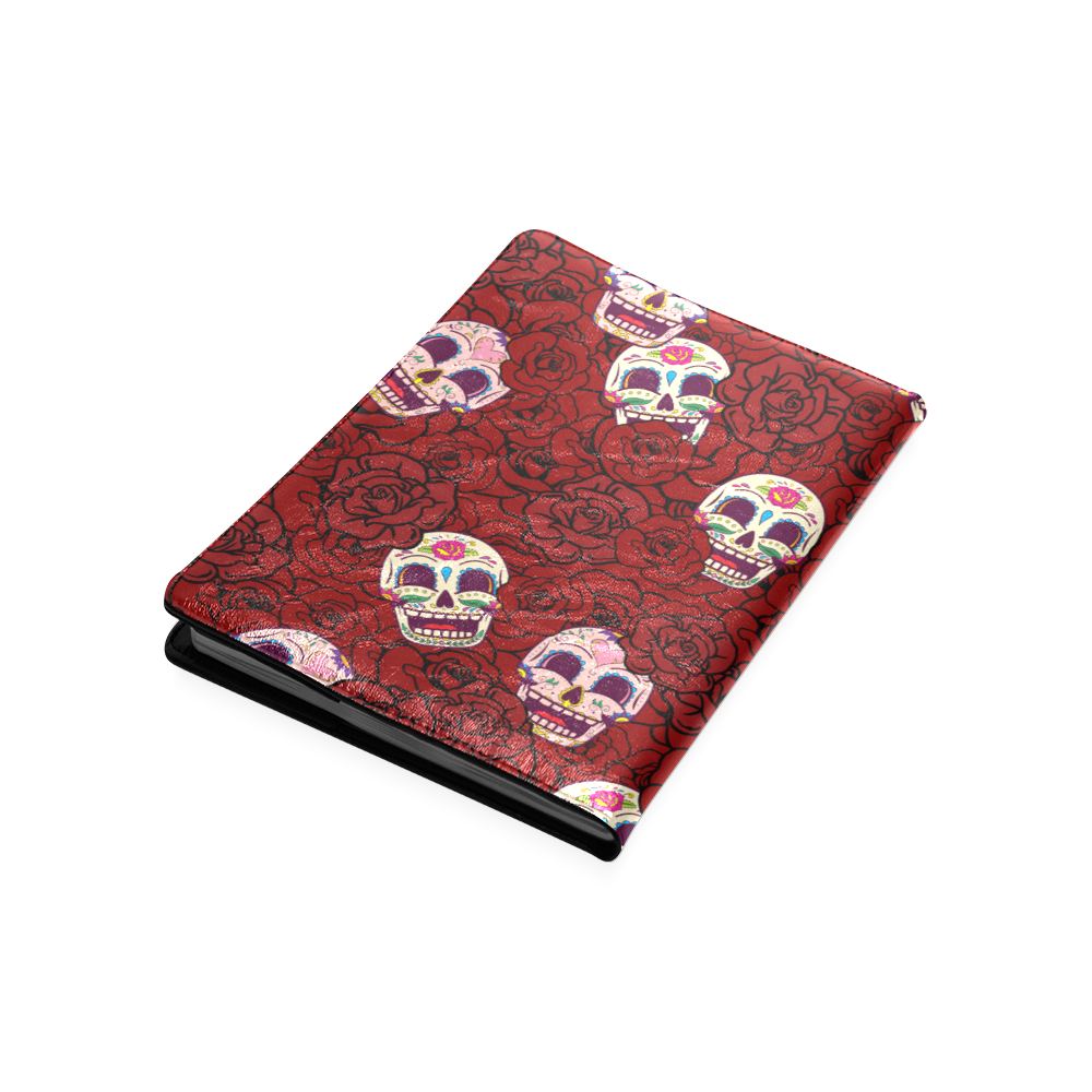 Rose Sugar Skull Custom NoteBook B5