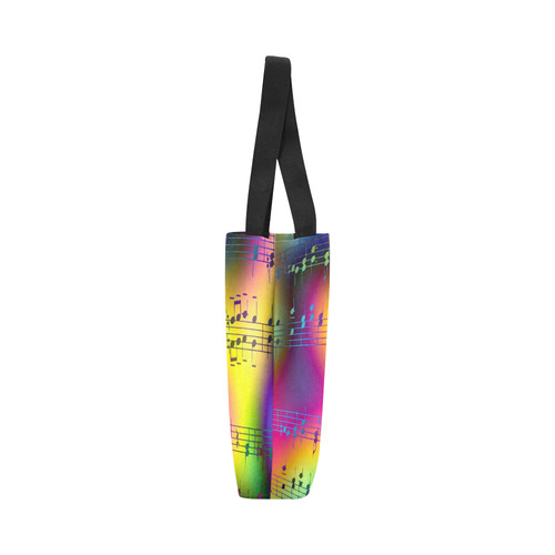 Music, colorful and cheerful A by JamColors Canvas Tote Bag (Model 1657)